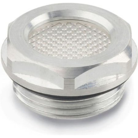 J.W. WINCO Aluminum Fluid Level Sight Glass w/ Prismatic Reflector - M26 x 1.5 Thread - J.W. Winco R51 744-18-M26X1.5-A